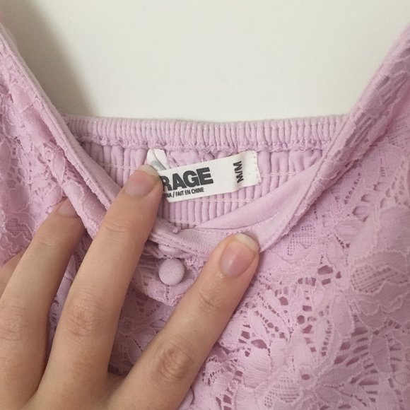 Garage Light Pink Lace BabyDoll Dress - Picture 5 of 5